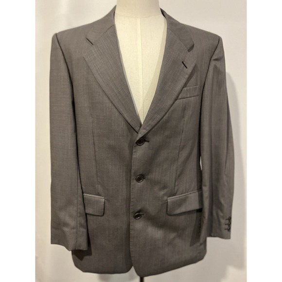 yves saint laurent Men's Blazer Chest Is Size 40‎ Sleeve Is 25.5 100% Wool Gray - Picture 1 of 12